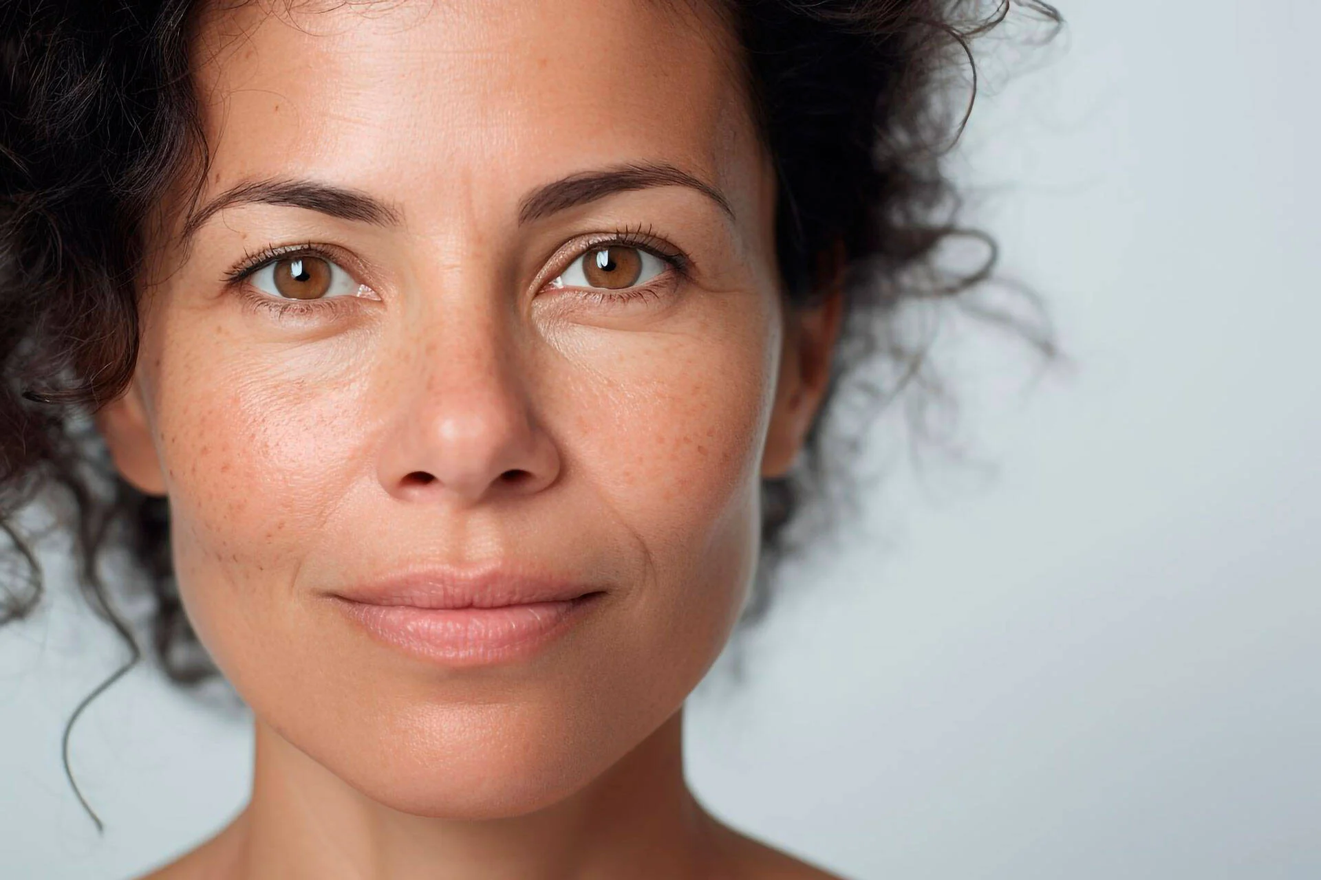 Close-up portrait of a woman's face