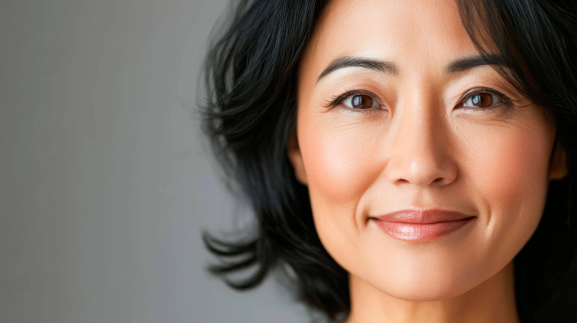 Close-up portrait of a smiling woman